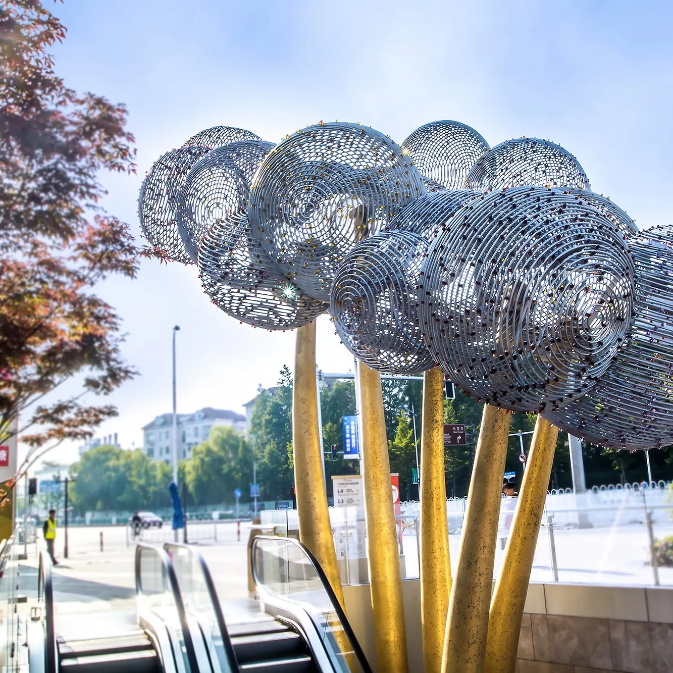 Dandelion statue