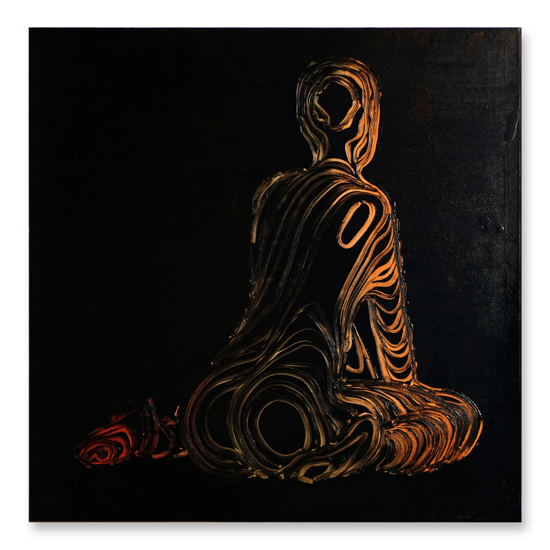 Peering, 100 by 100 centimetres