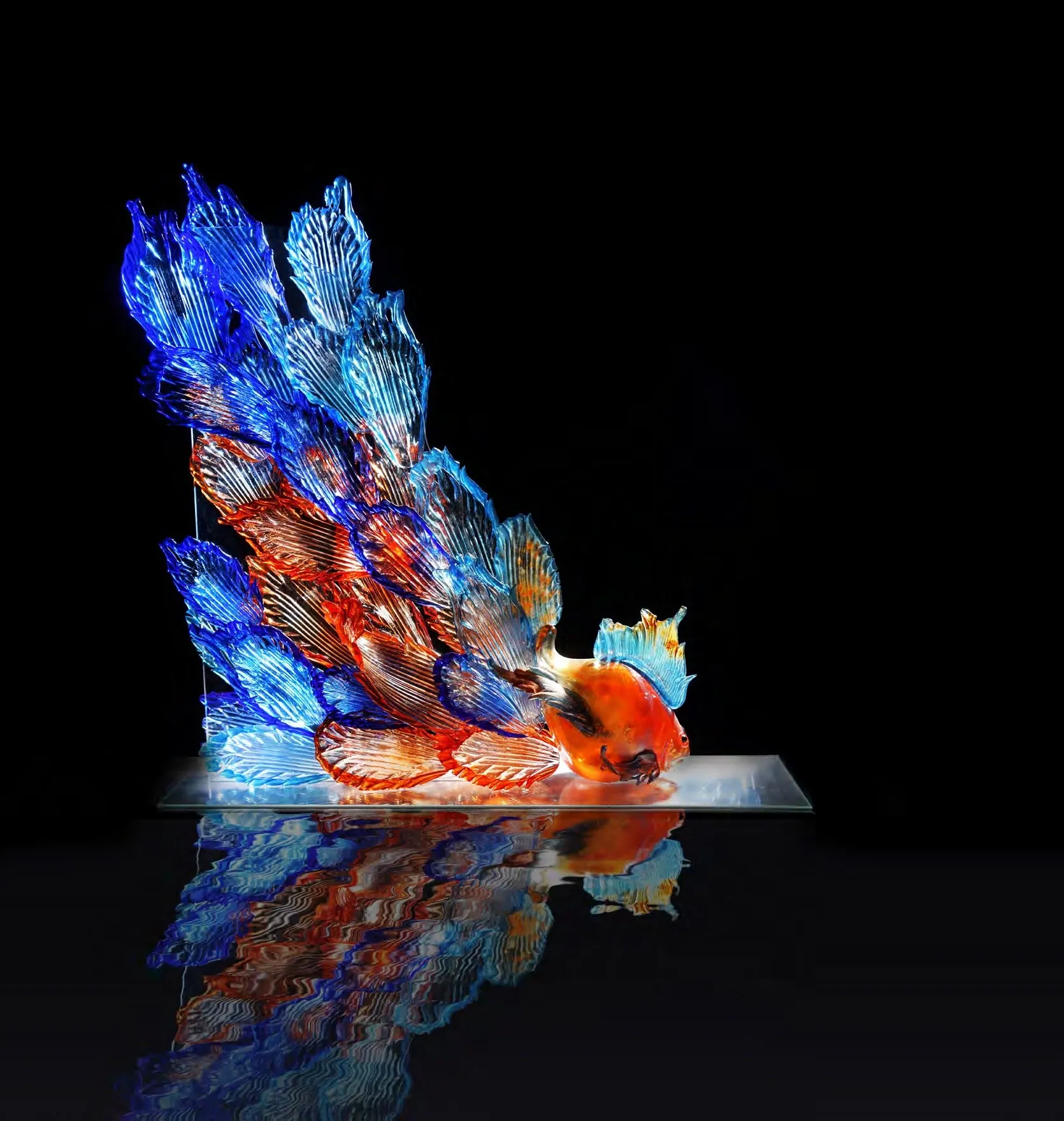 Crystal art pieces
