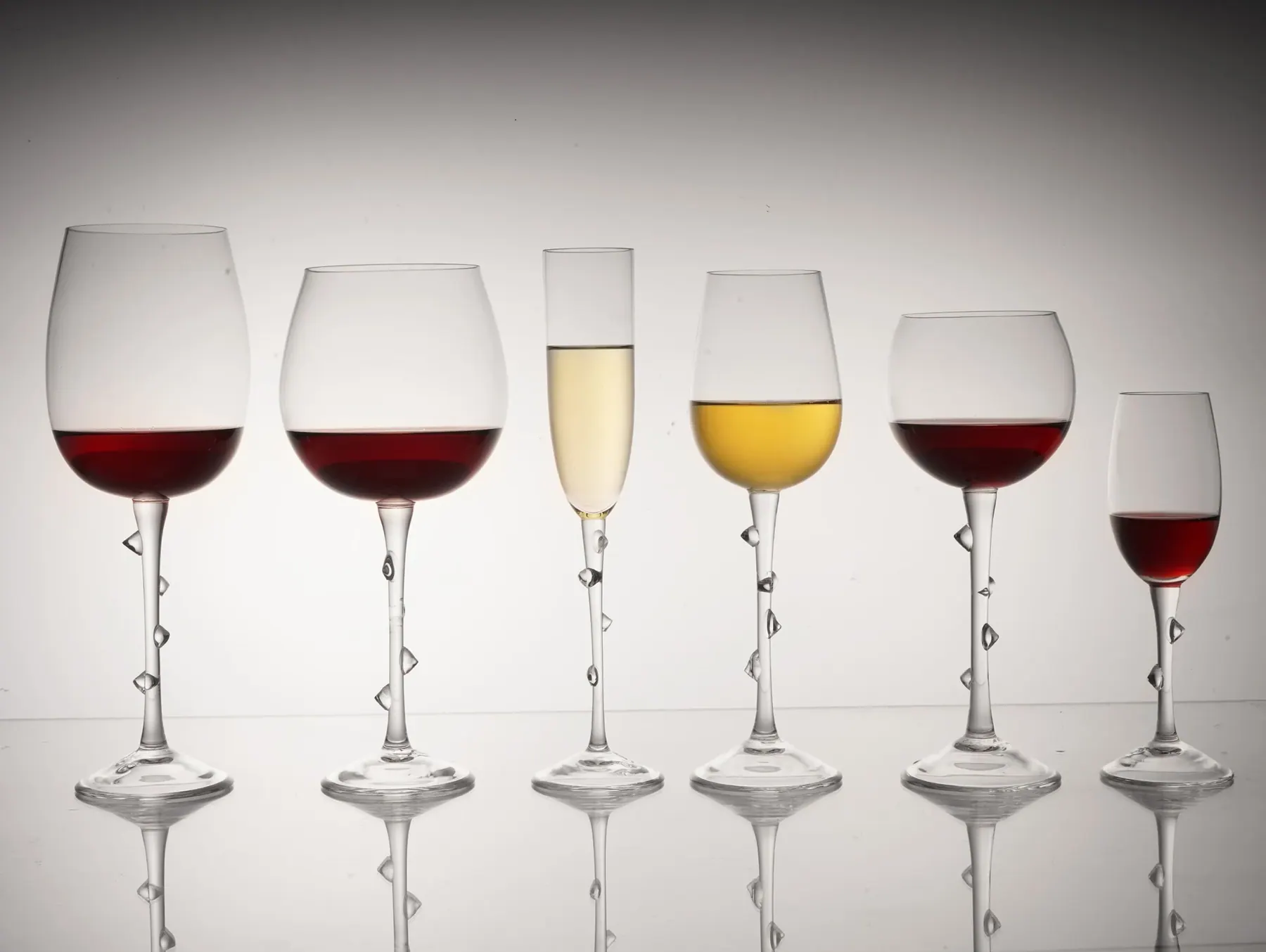Rose Hip wine glasses