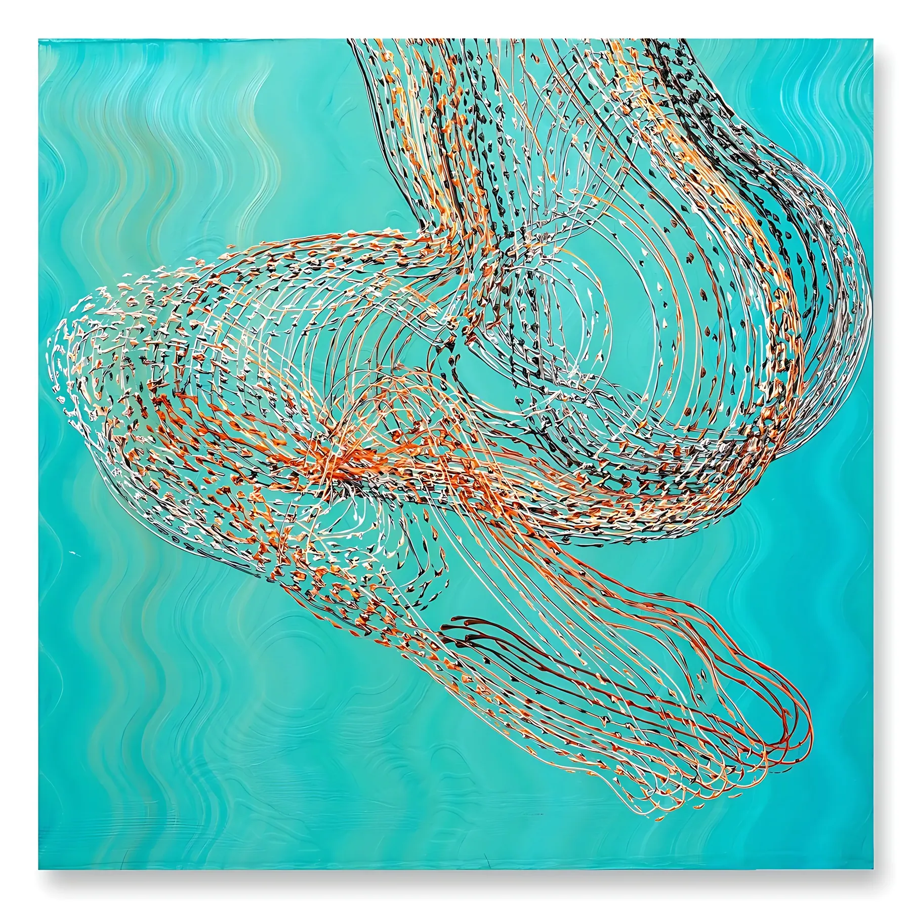 Rambling, 100 by 100 centimetres