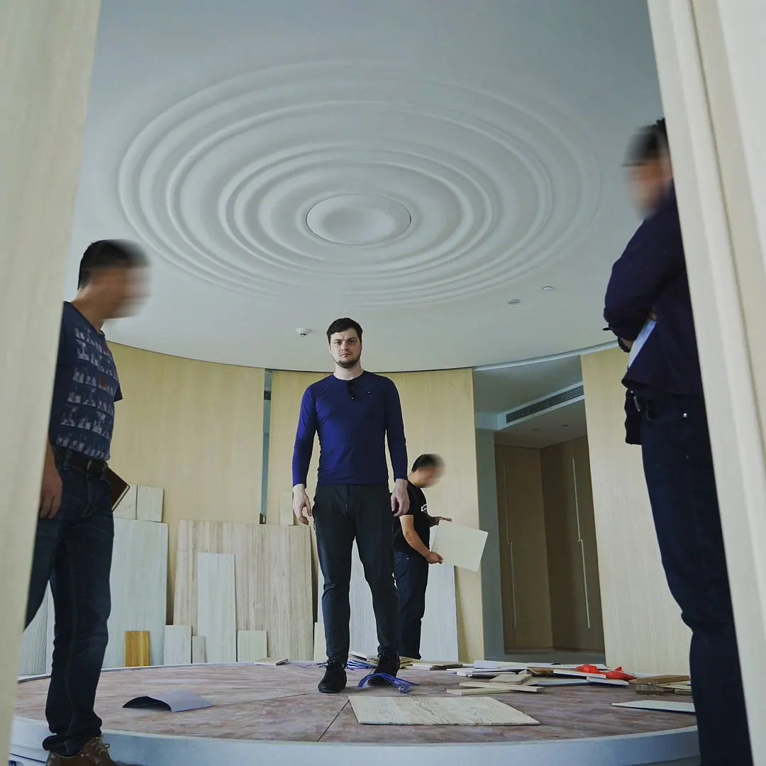 At work · interiors