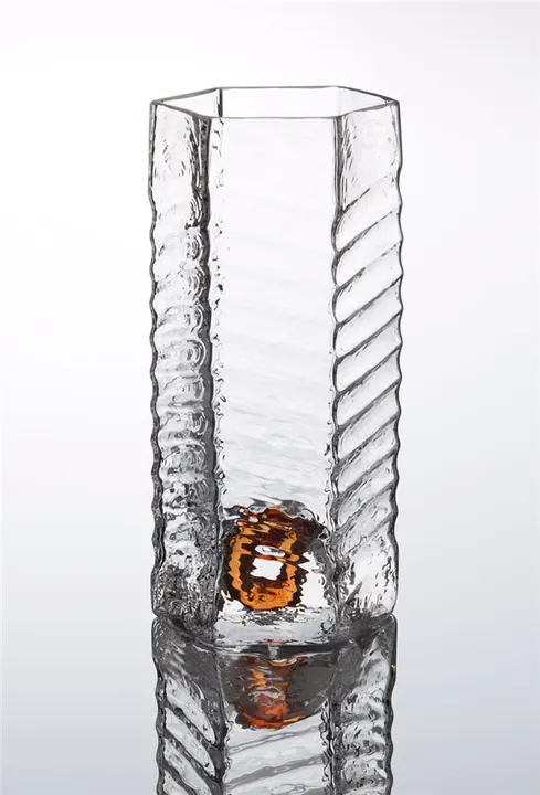 Hand-made Czech crystal beer or water glass designed by Milan Sipek