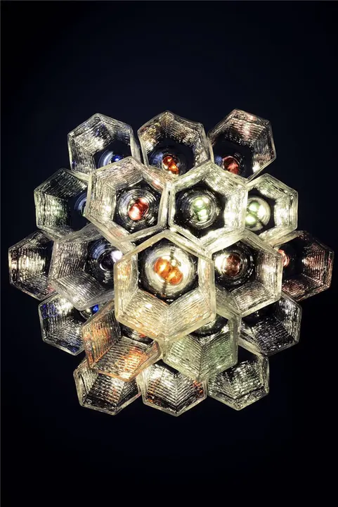 Hand-made Czech crystal beer or water glasses designed by Milan Sipek