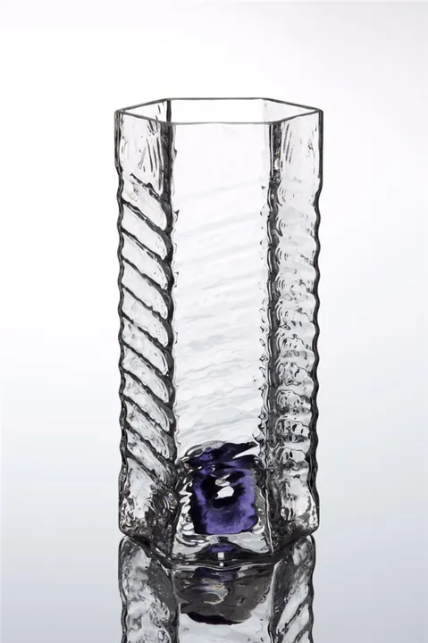 Hand-made Czech crystal beer or water glass designed by Milan Sipek