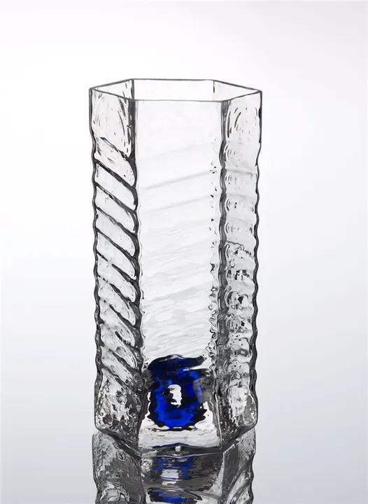 Hand-made Czech crystal beer or water glass designed by Milan Sipek